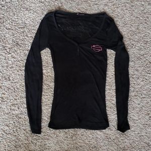 Harley Davidson long sleeve shirt, black